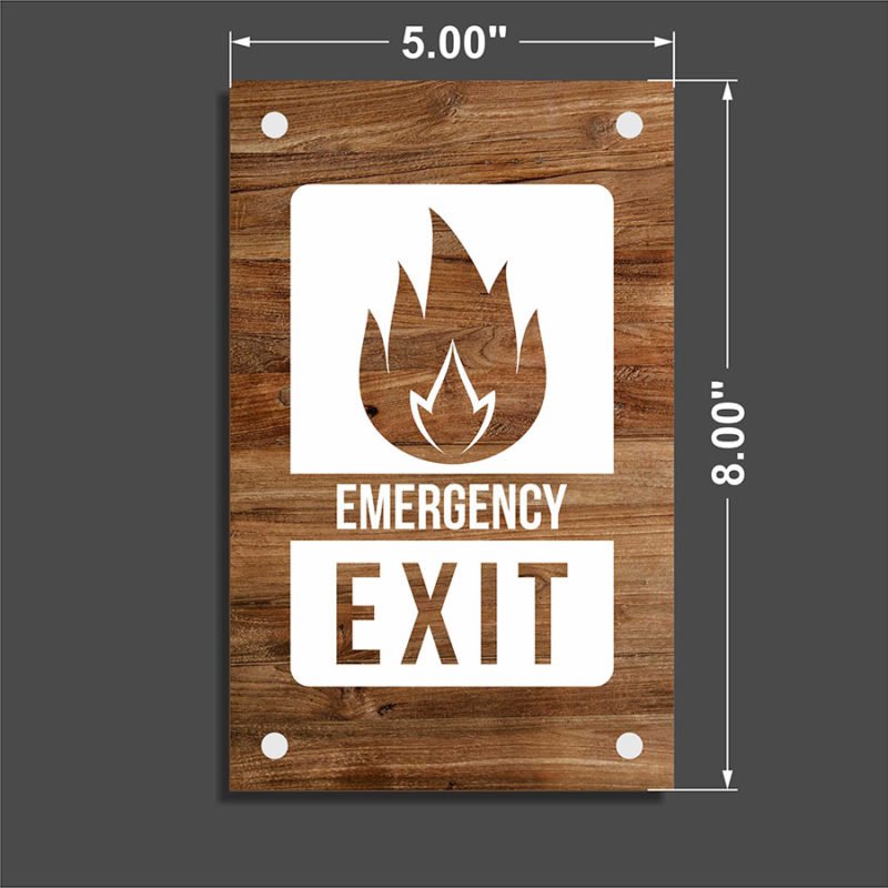 Door sign, office door signs, office outdoor signs, custom door signs, wooden signs, wooden name plate, emergency exit sign
